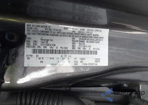 2013 Ford Focus Se из США, поврежденный, VIN 1FADP3F2XDL297411